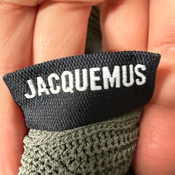 JACQUEMUS Cut Out Ribbed Knit Crop Top Modern Bold Minimalist Mediterranean 40 L - Picture 4 of 8